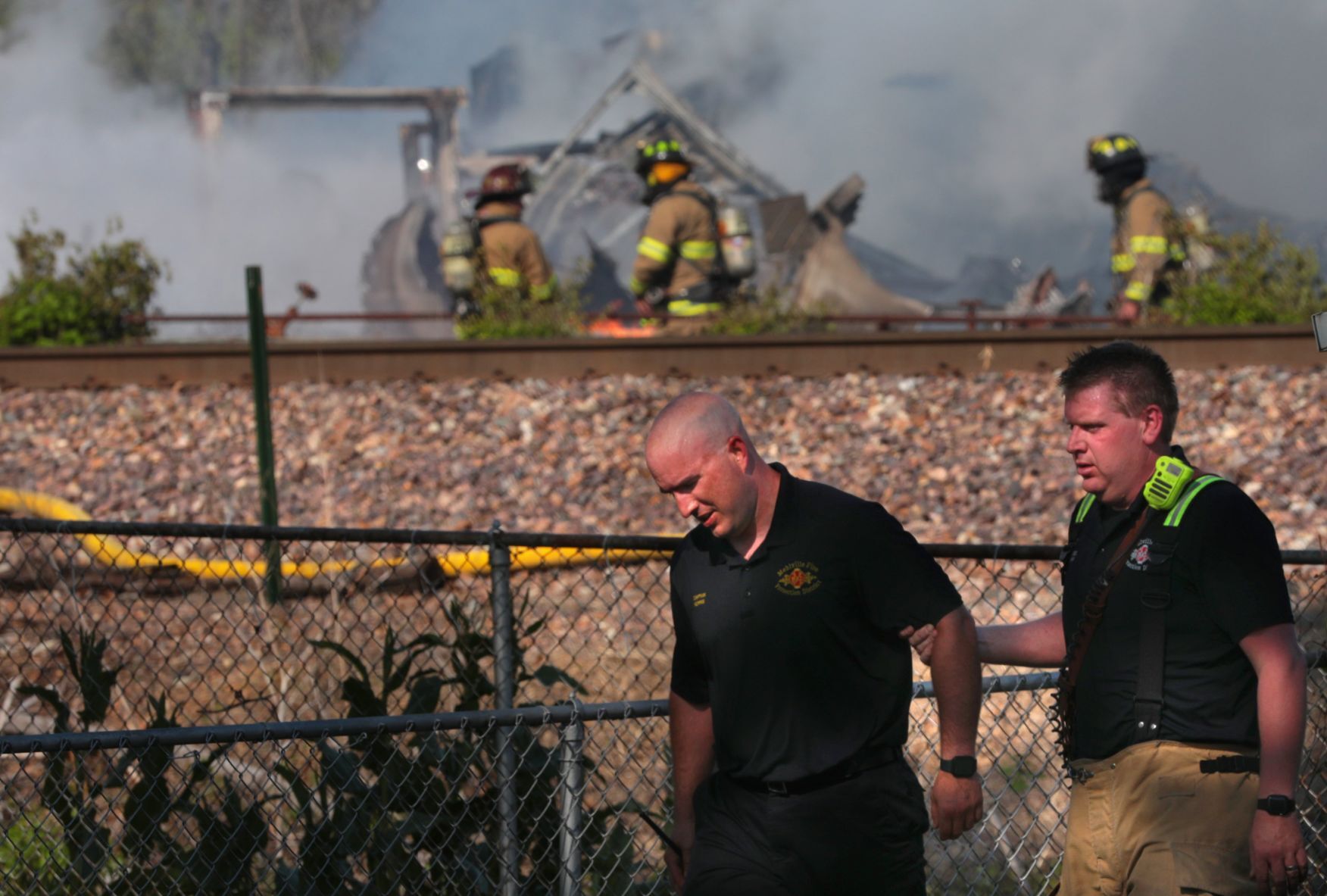 Large chemical fire in south St. Louis County